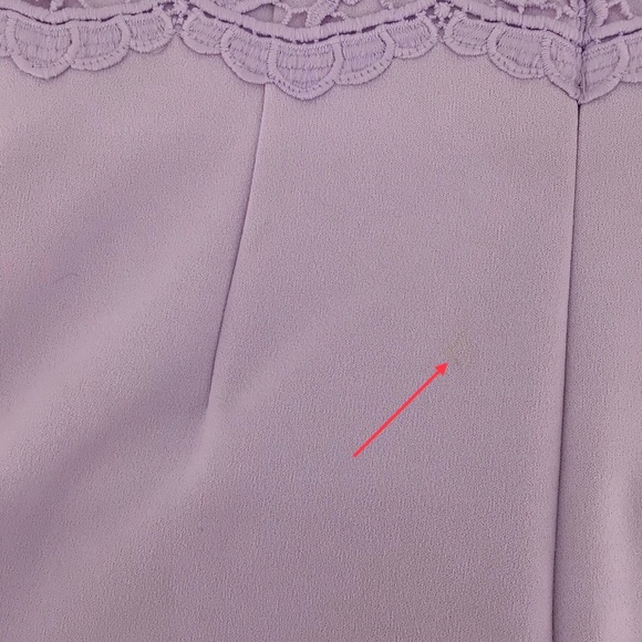 Lauren Ralph Lauren Light Purple Floral Lace 3/4 Sleeve Sheath Dress Size 4 - Picture 10 of 15